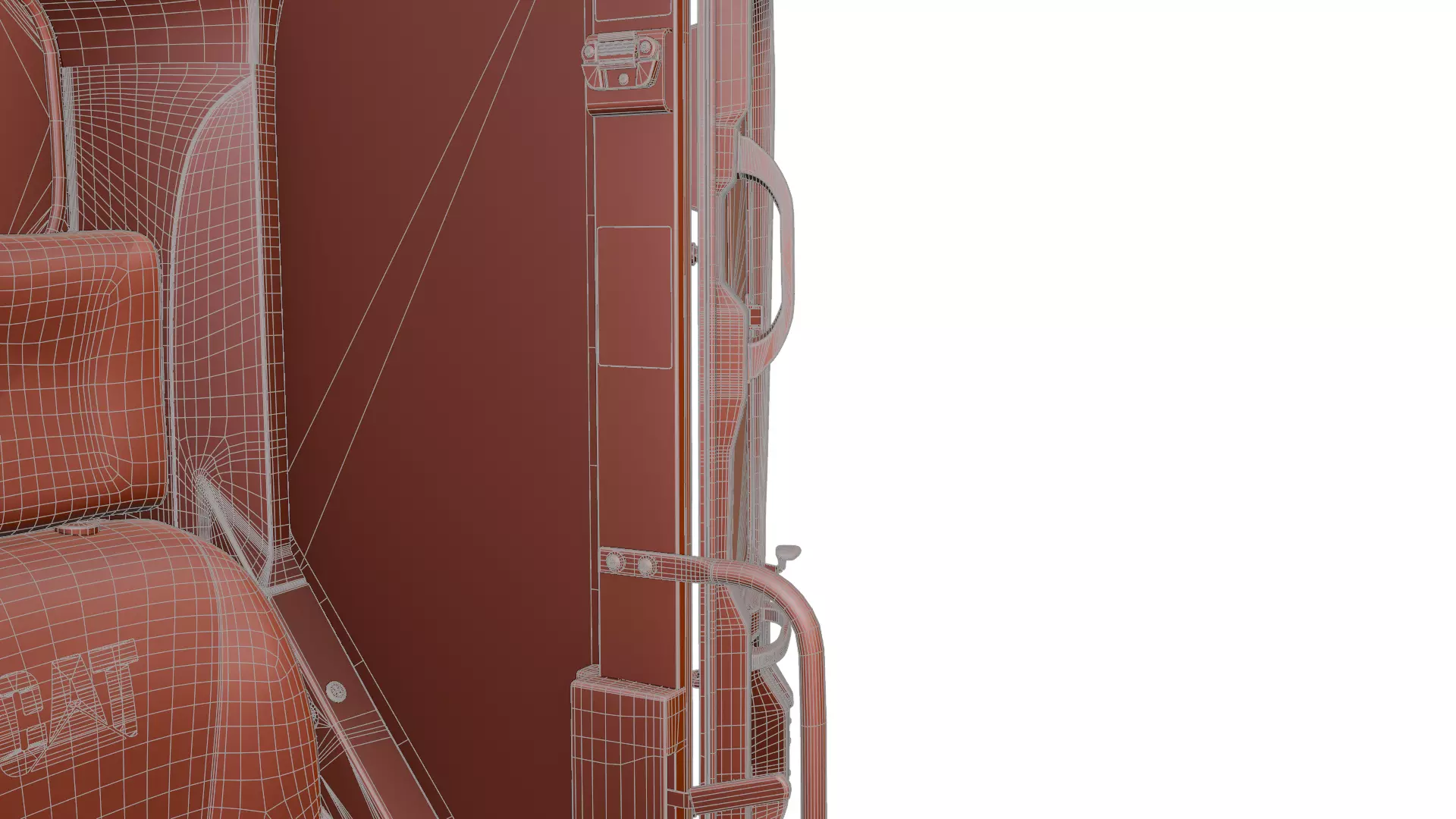 CAT excavator 312F 313F High Quality Cab 3D model_31