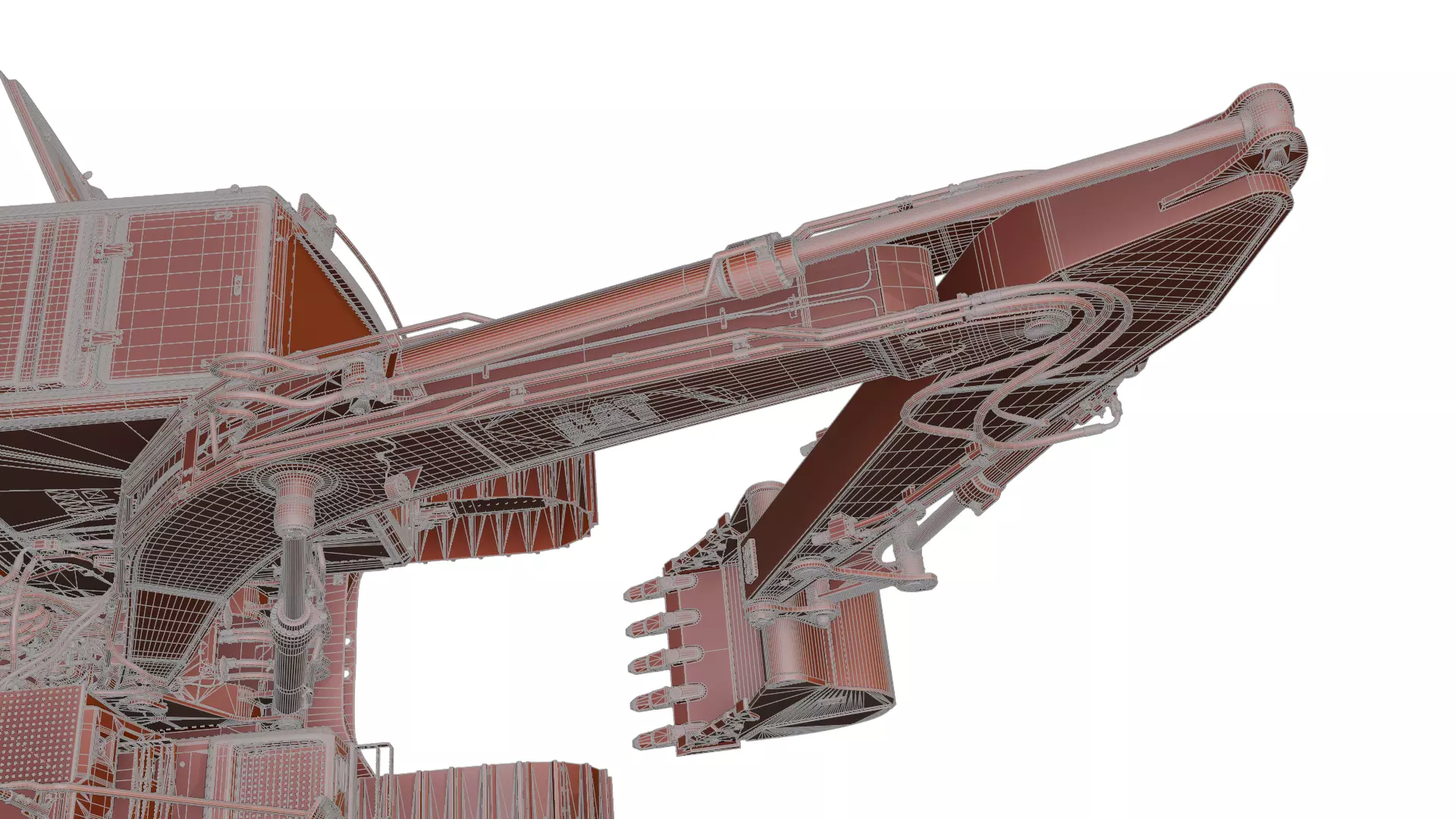 CAT excavator 312F 313F High Quality Cab 3D model_40