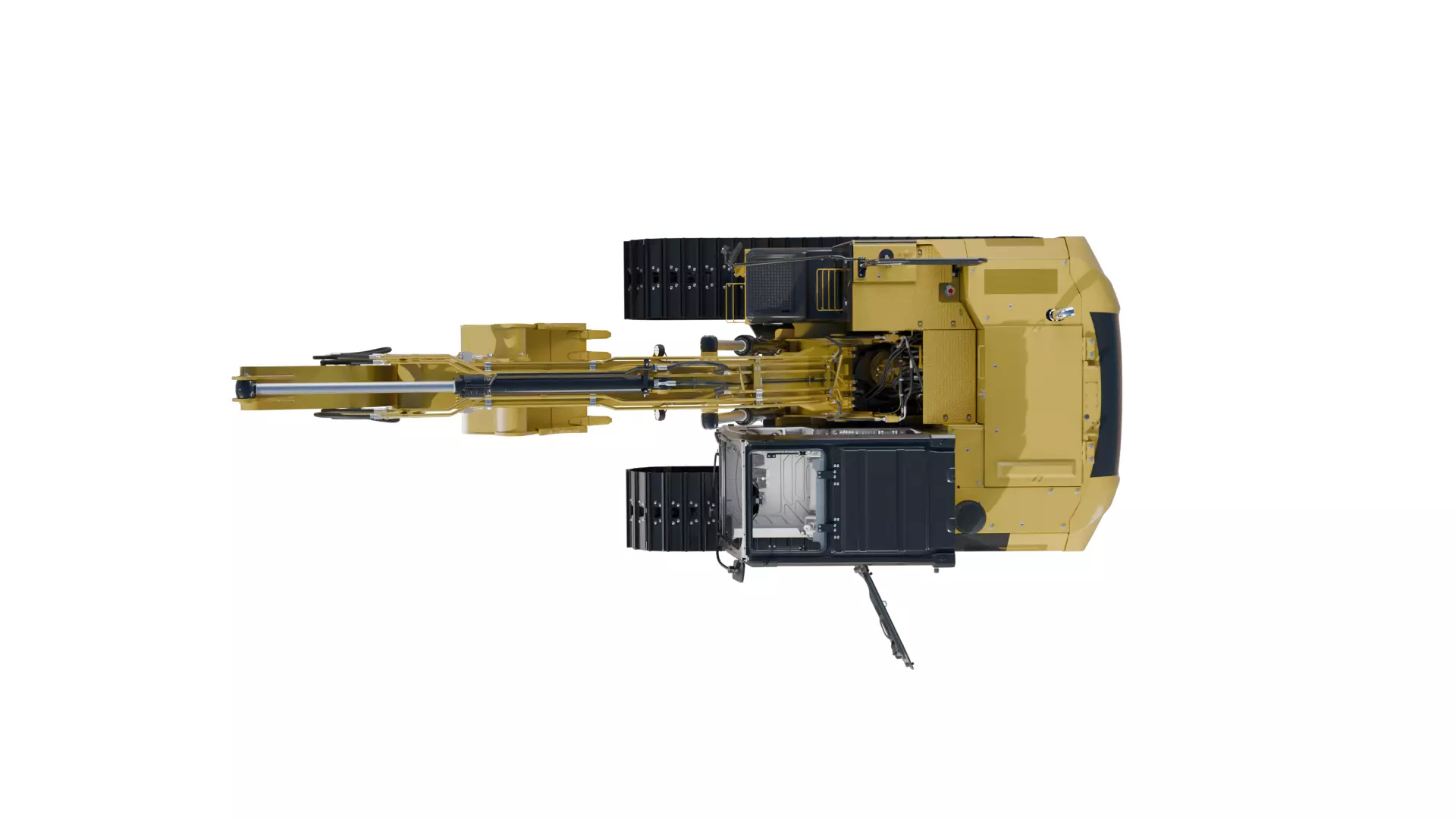 CAT excavator 312F 313F High Quality Cab 3D model_10