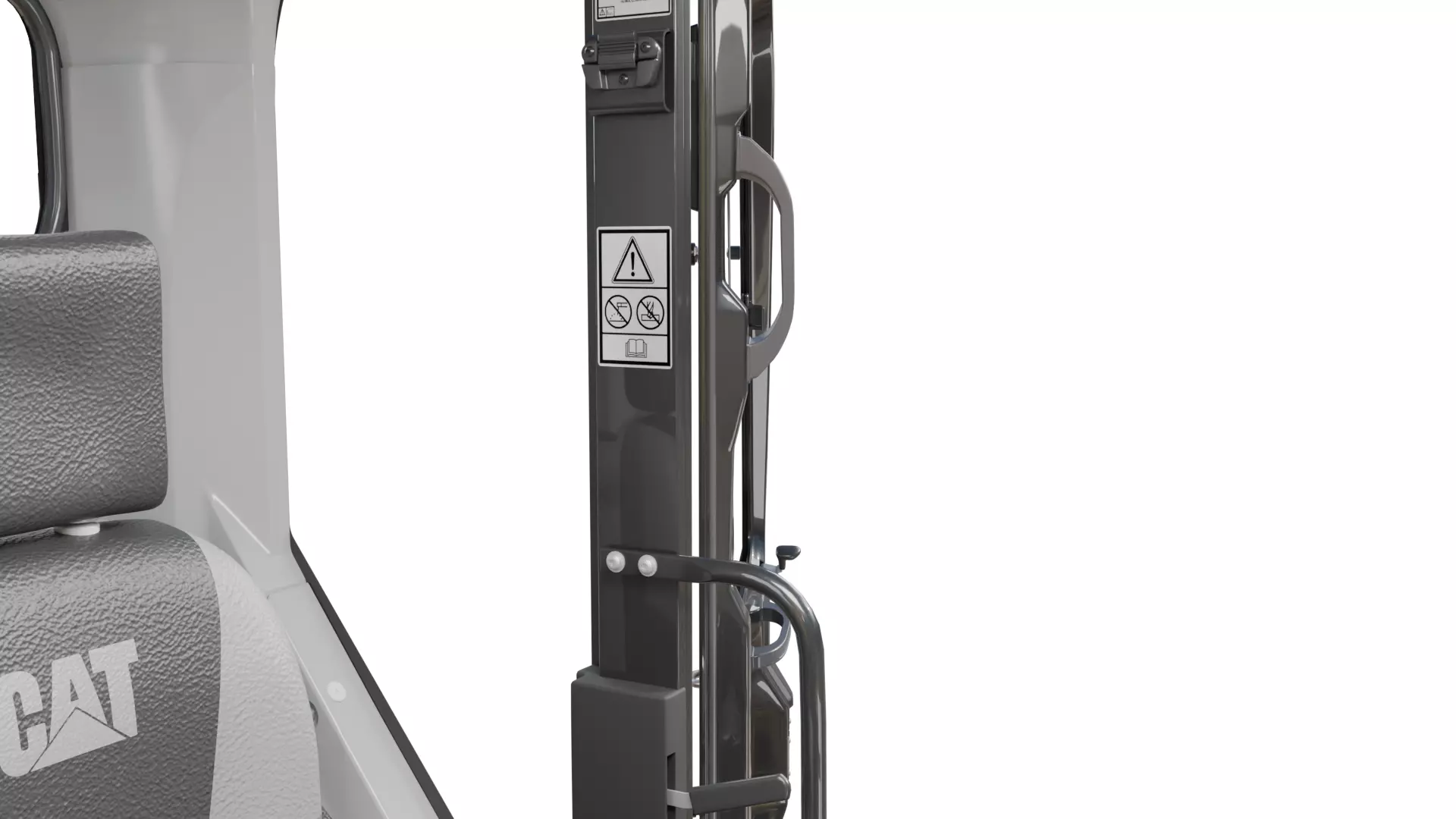 CAT excavator 312F 313F High Quality Cab 3D model_22