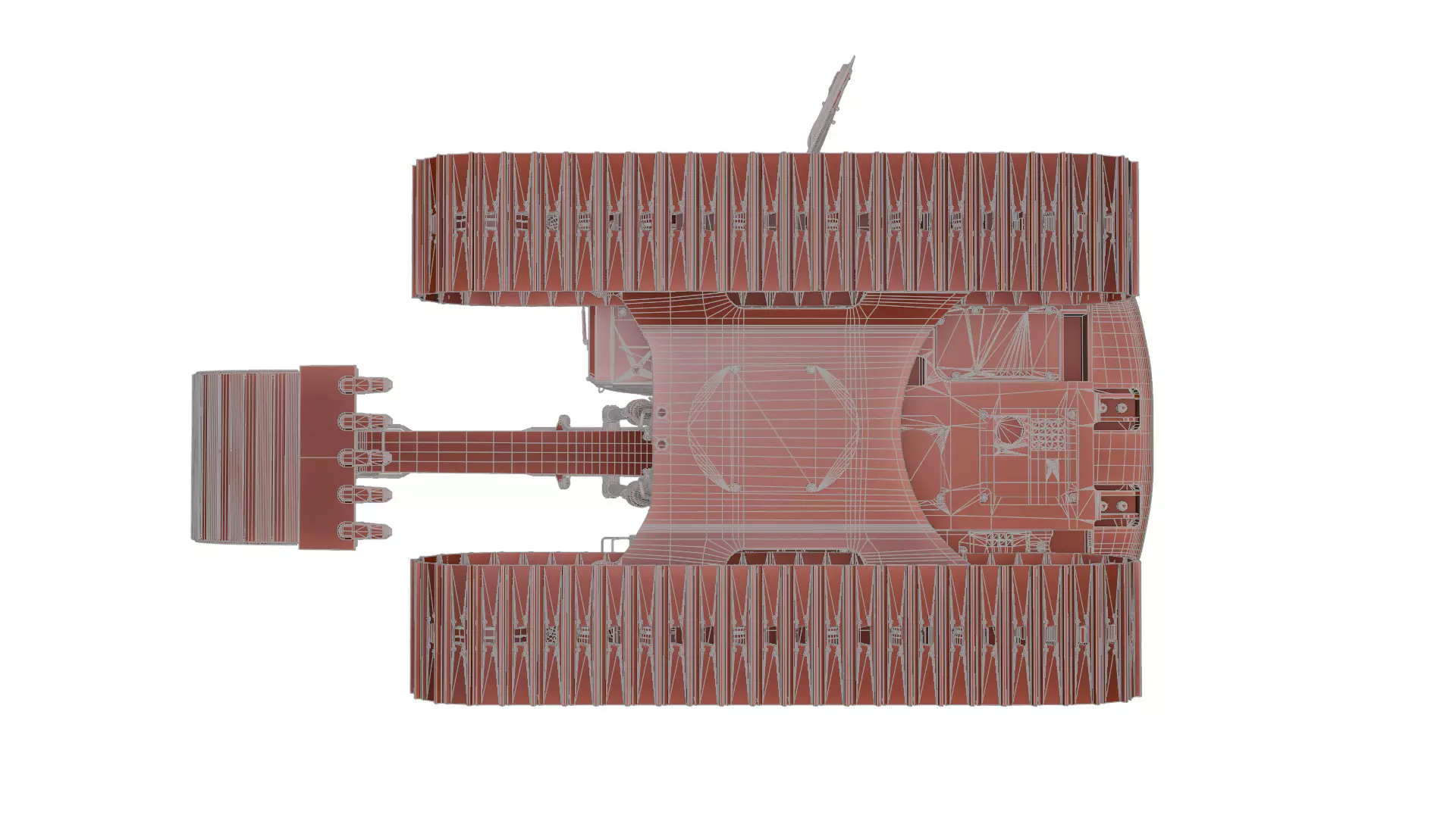 CAT excavator 312F 313F High Quality Cab 3D model_48