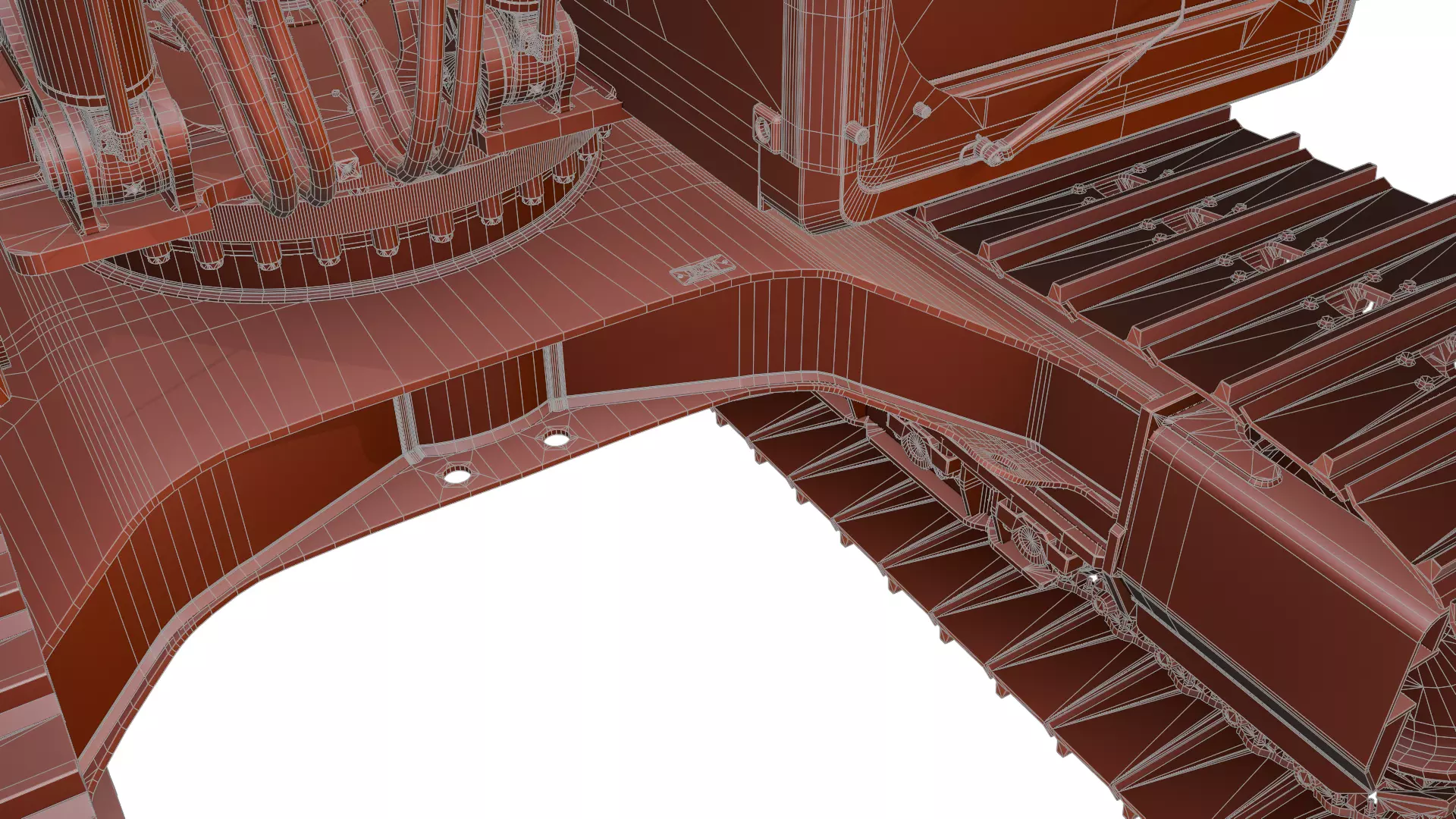 CAT excavator 312F 313F High Quality Cab 3D model_45