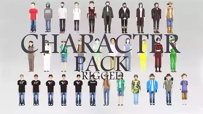 Character All Pack 02 Rigged  