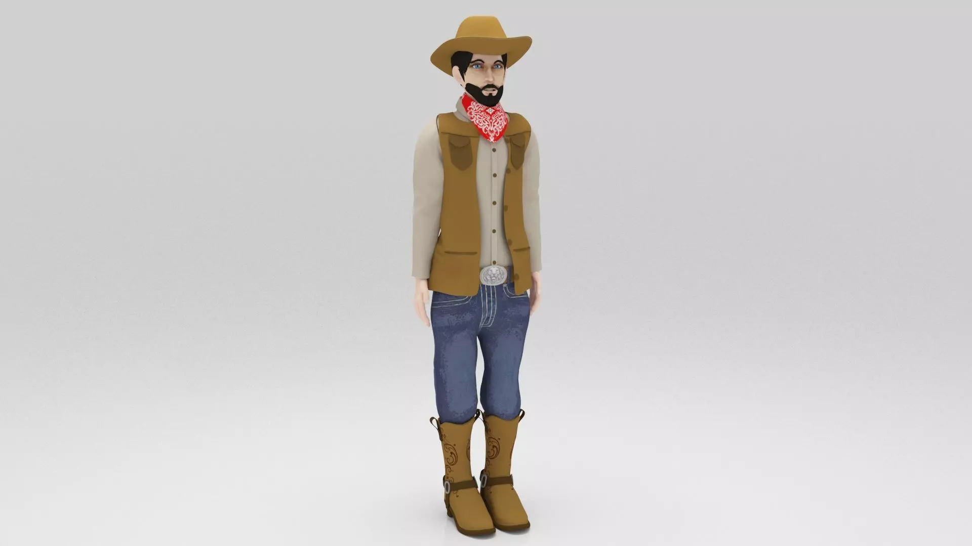 Character All Pack 02 Rigged   Low-poly 3D model_9