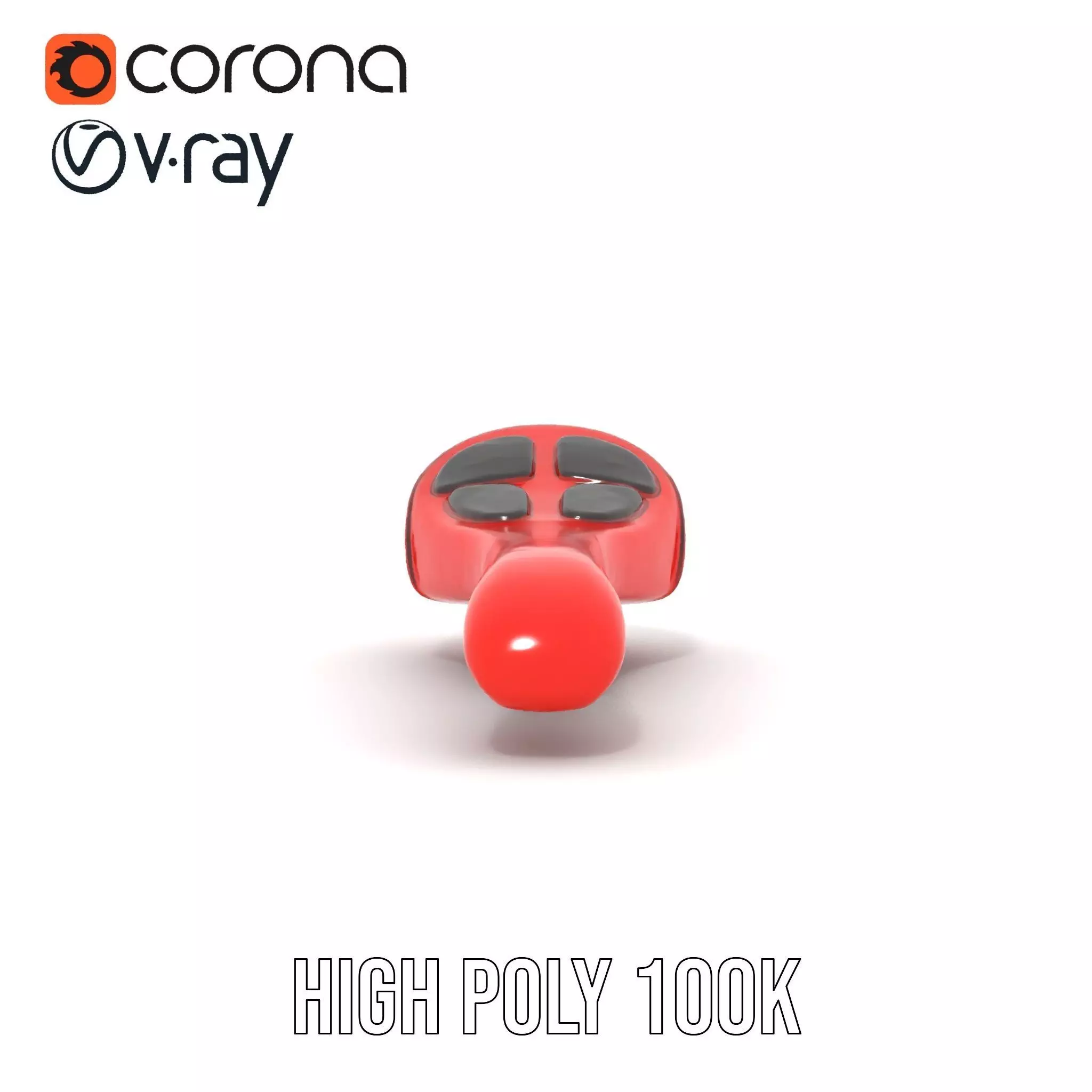 Red Leather Bicycle Saddle model pack Low-poly 3D model_26