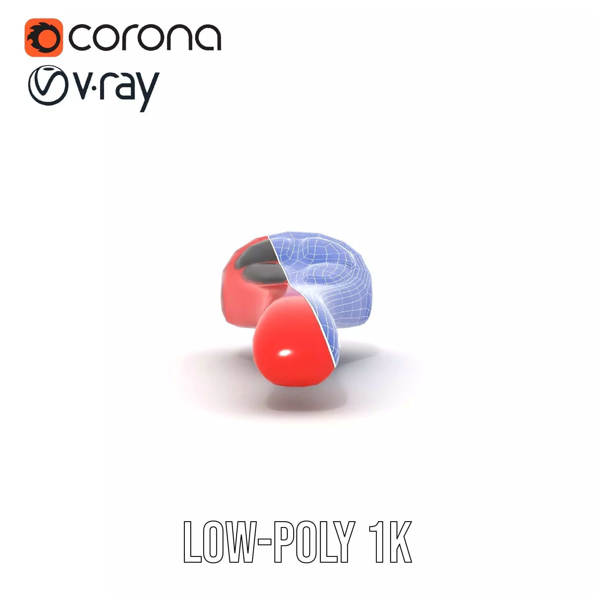 Red Leather Bicycle Saddle model pack Low-poly 3D model_31