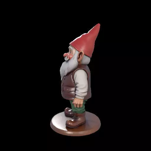 2238 Fairy Tale Gnome Color Full Body Figurine 3D print model_22
