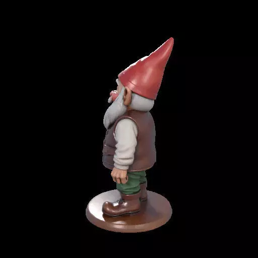 2238 Fairy Tale Gnome Color Full Body Figurine 3D print model_20