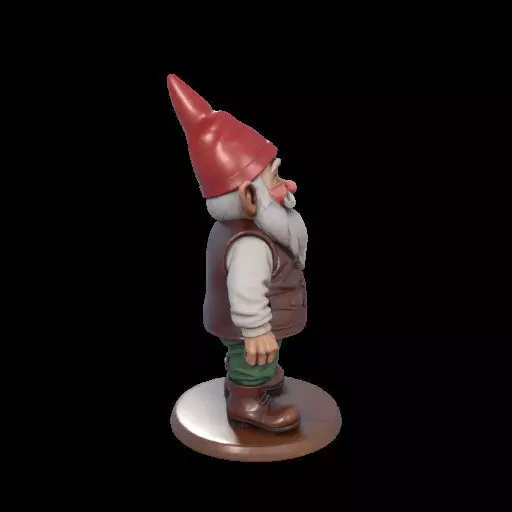 2238 Fairy Tale Gnome Color Full Body Figurine 3D print model_34