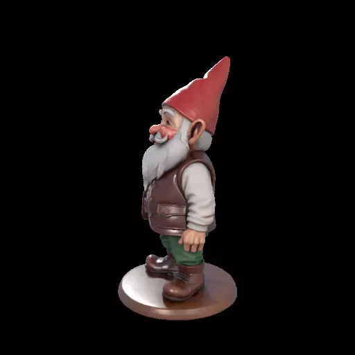 2238 Fairy Tale Gnome Color Full Body Figurine 3D print model_23