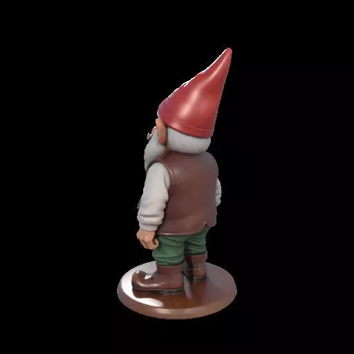 2238 Fairy Tale Gnome Color Full Body Figurine 3D print model_17