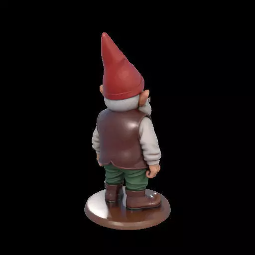 2238 Fairy Tale Gnome Color Full Body Figurine 3D print model_10