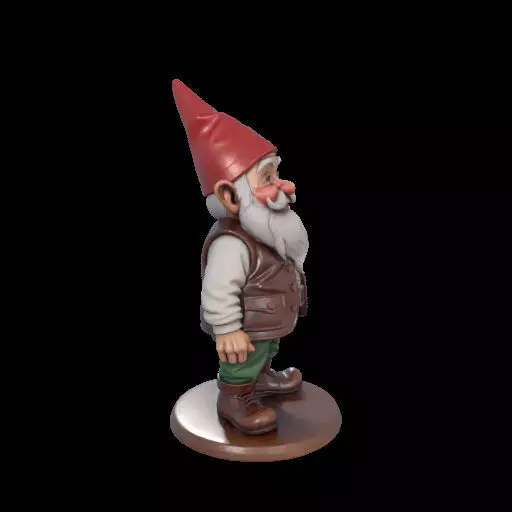 2238 Fairy Tale Gnome Color Full Body Figurine 3D print model_32