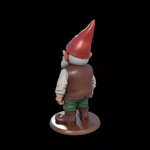 2238 Fairy Tale Gnome Color Full Body Figurine 3D print model_16