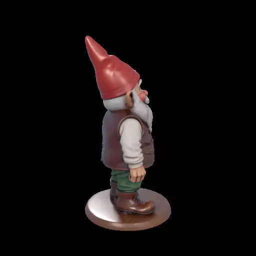 2238 Fairy Tale Gnome Color Full Body Figurine 3D print model_35