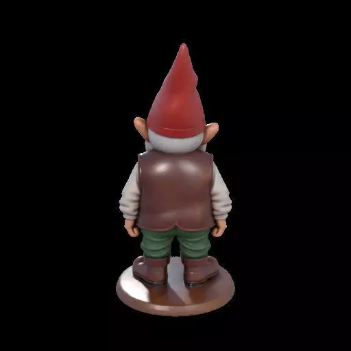 2238 Fairy Tale Gnome Color Full Body Figurine 3D print model_13