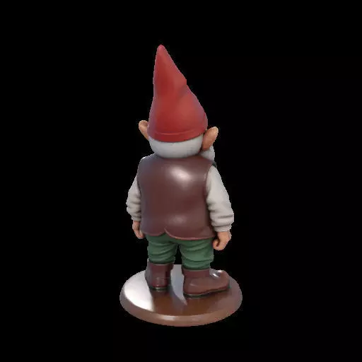 2238 Fairy Tale Gnome Color Full Body Figurine 3D print model_11
