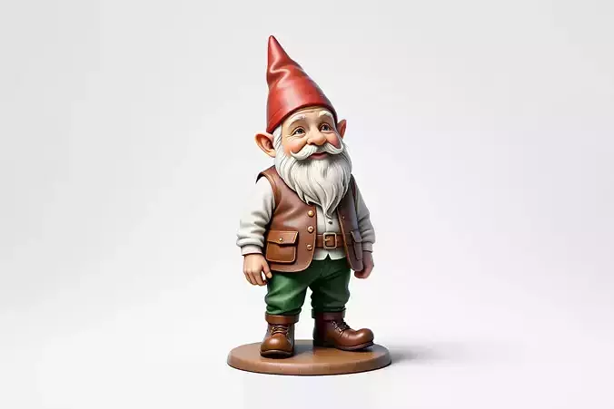 2238  Fairy Tale Gnome  Color Full Body  Figurine