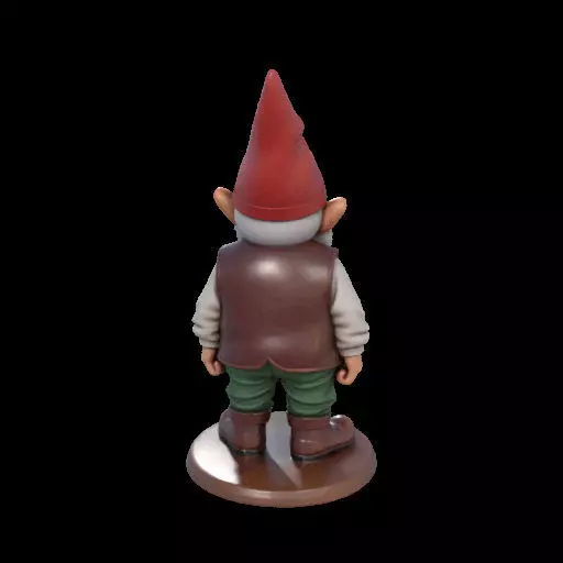 2238 Fairy Tale Gnome Color Full Body Figurine 3D print model_12