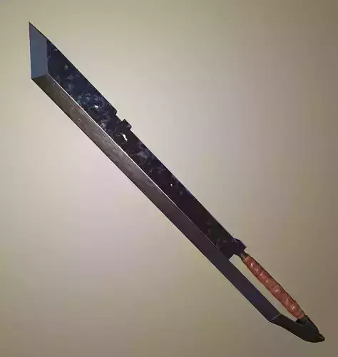 PBR Lowpoly Fantasy Sword