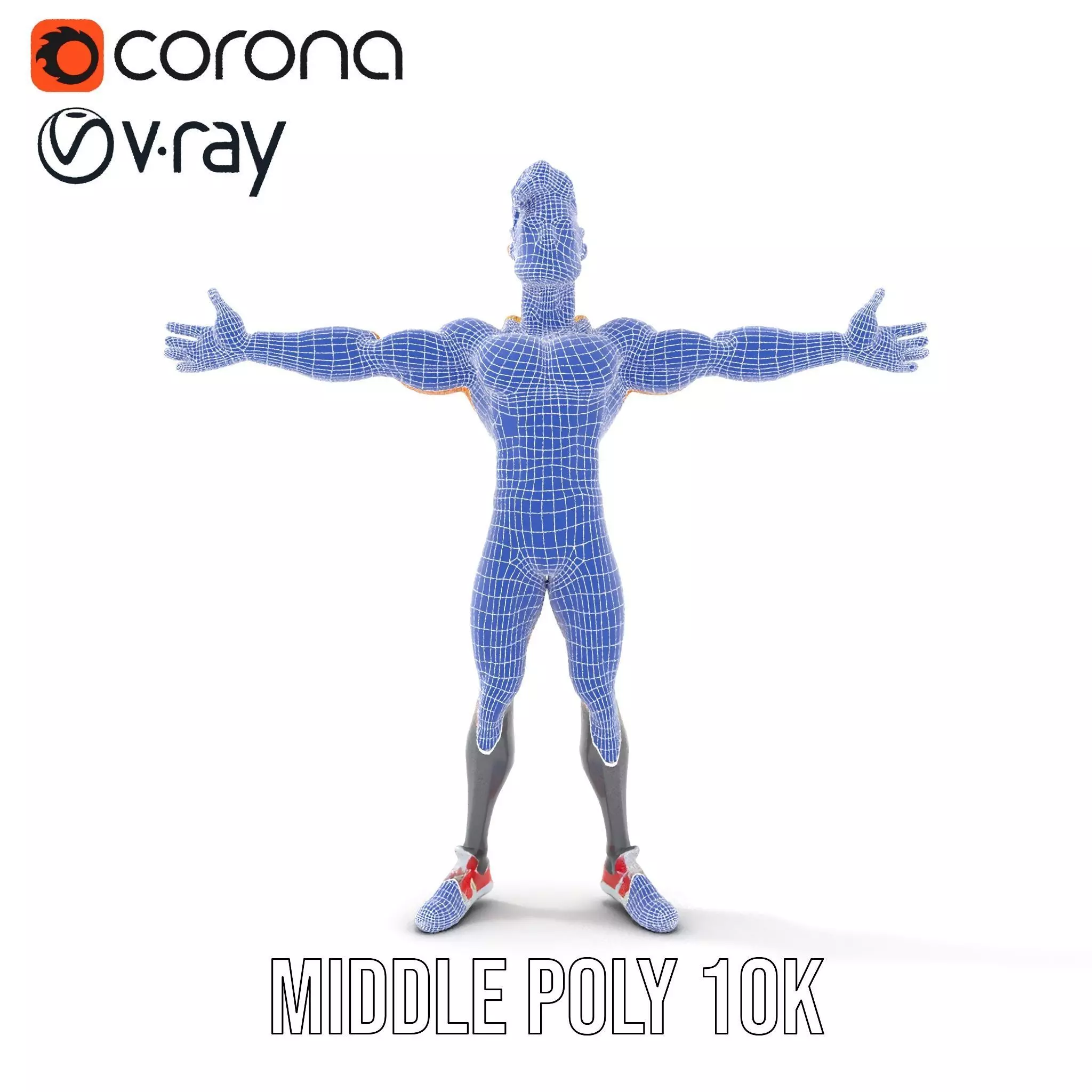Heroic Superhero Character model pack Low-poly 3D model_29