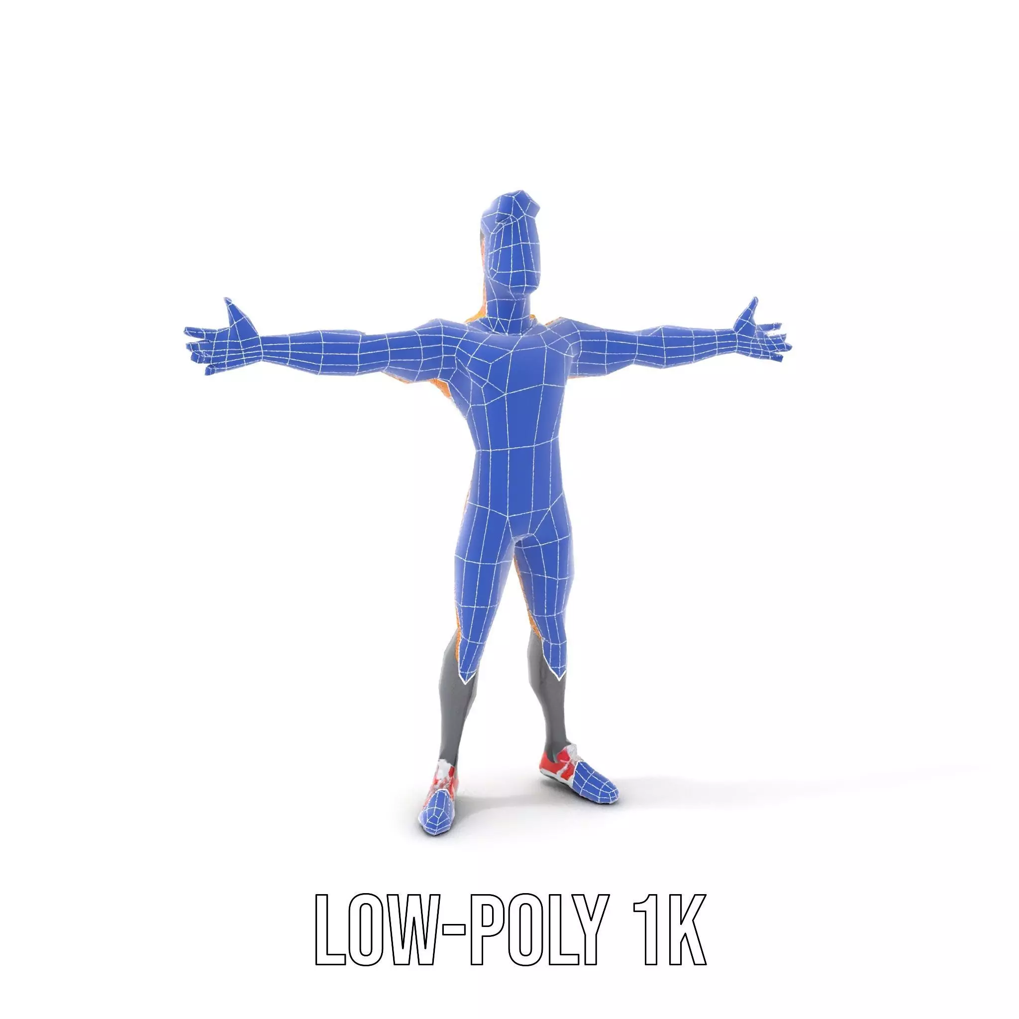 Heroic Superhero Character model pack Low-poly 3D model_17