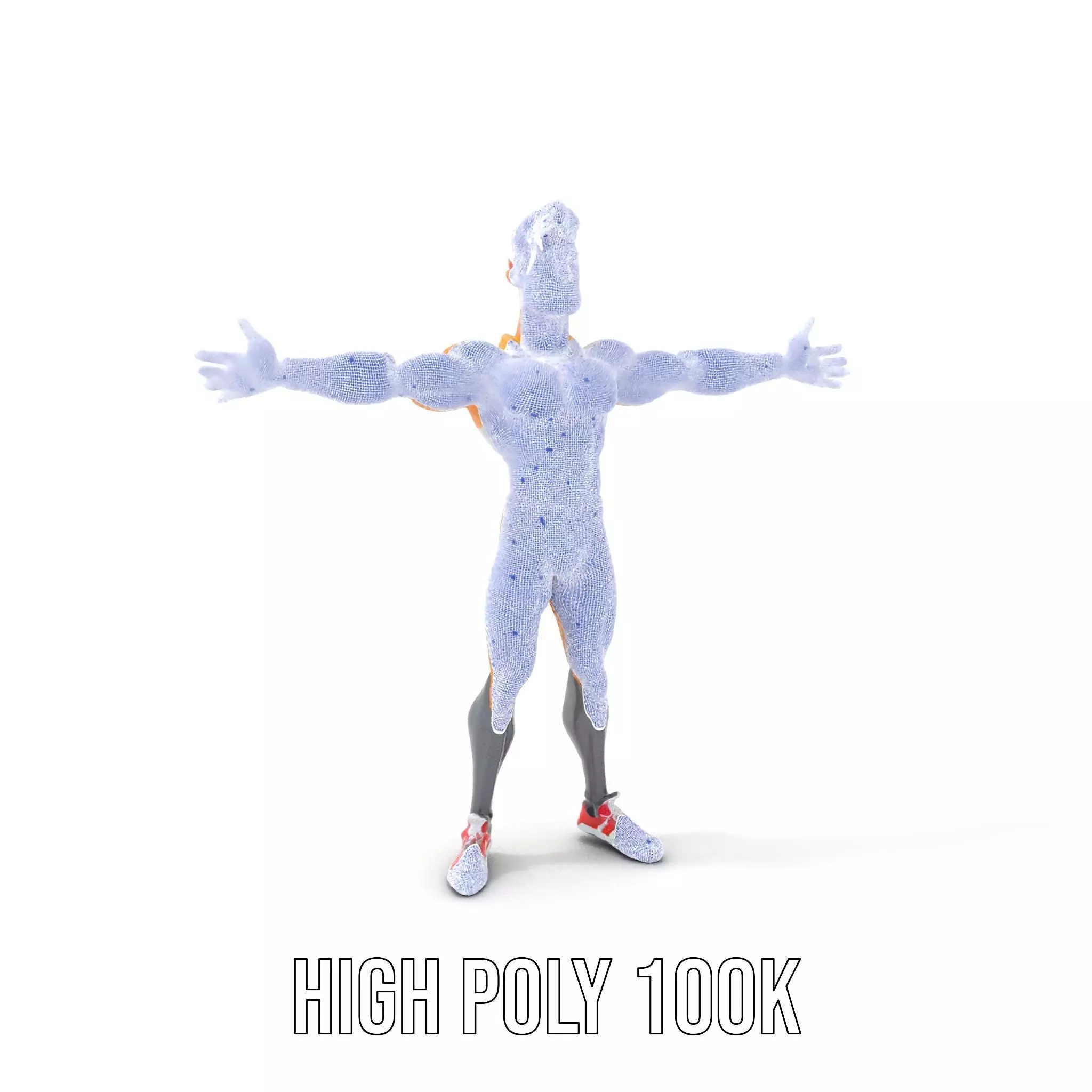 Heroic Superhero Character model pack Low-poly 3D model_4