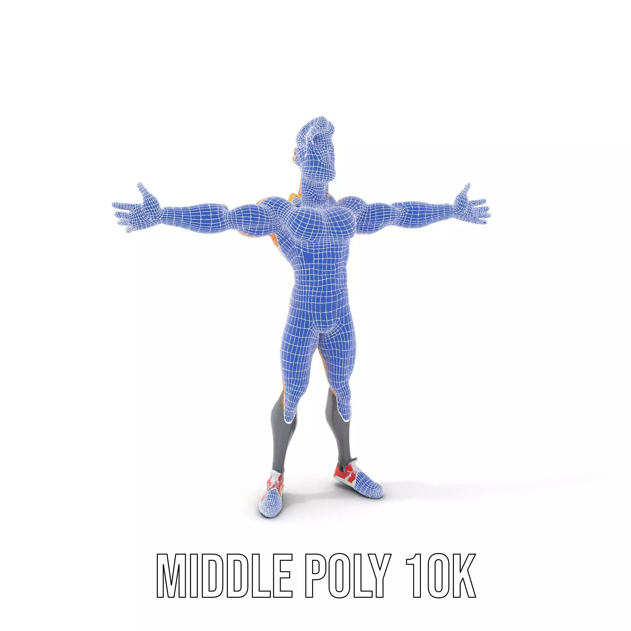 Heroic Superhero Character model pack Low-poly 3D model_19