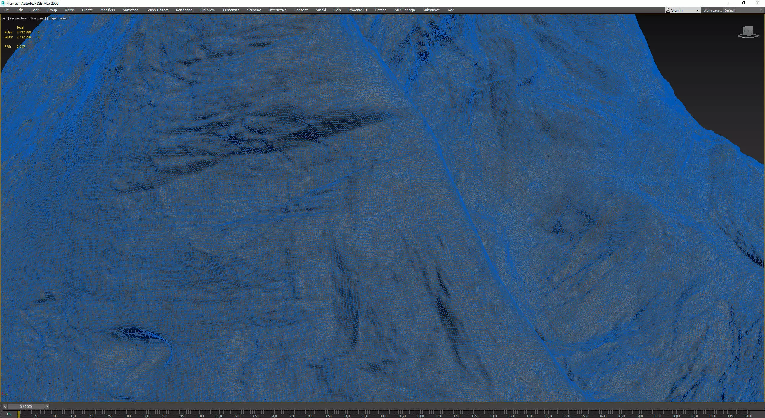 Realistic Asteroid Space Rock 3D print model_7