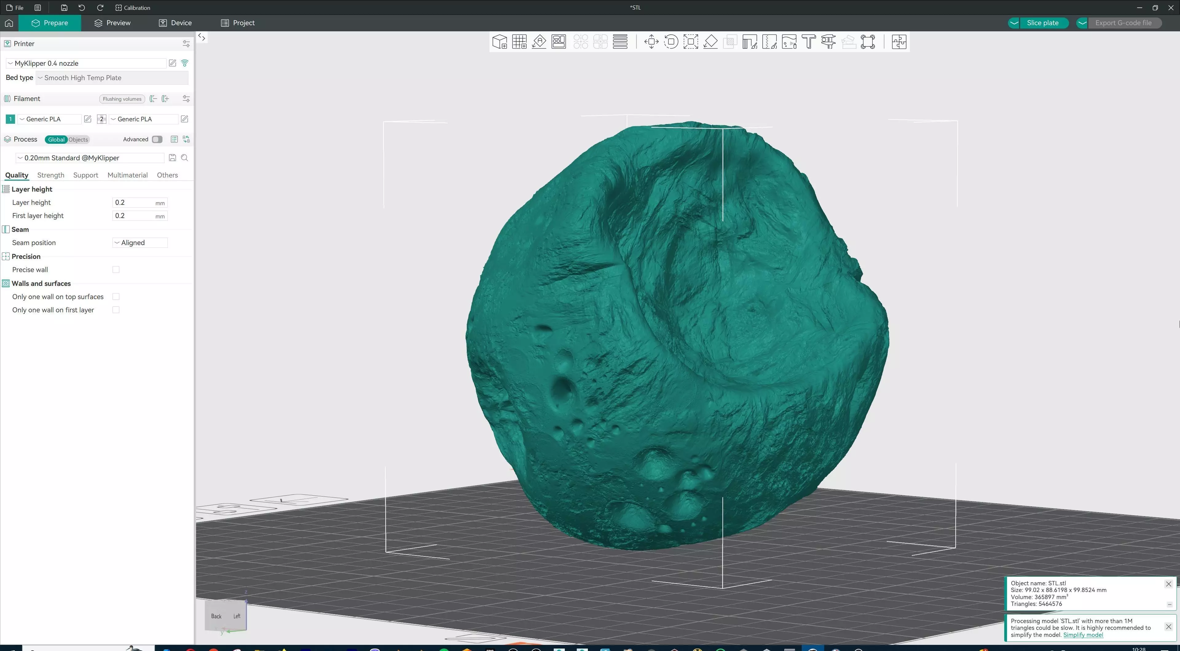 Realistic Asteroid Space Rock 3D print model_19