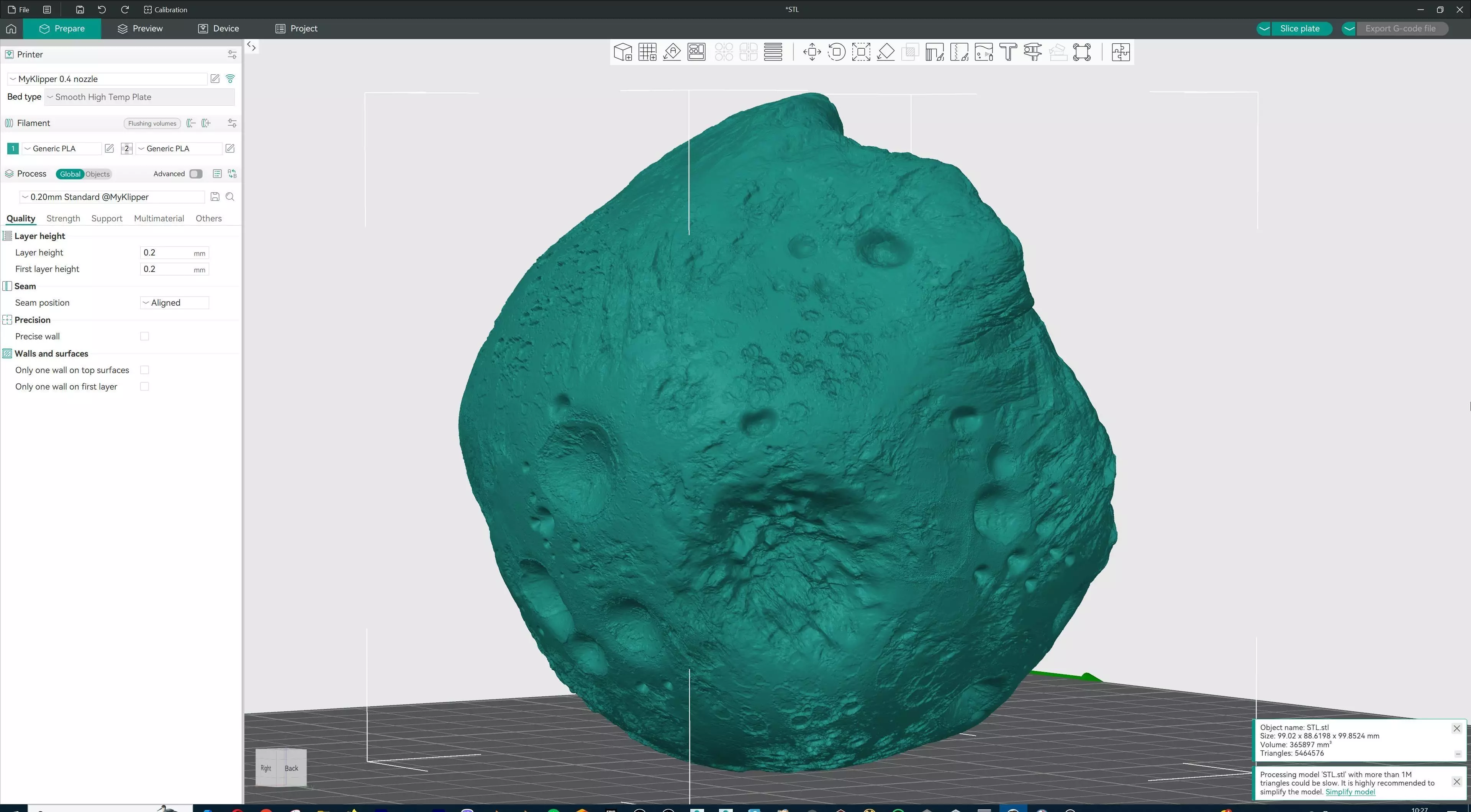 Realistic Asteroid Space Rock 3D print model_24