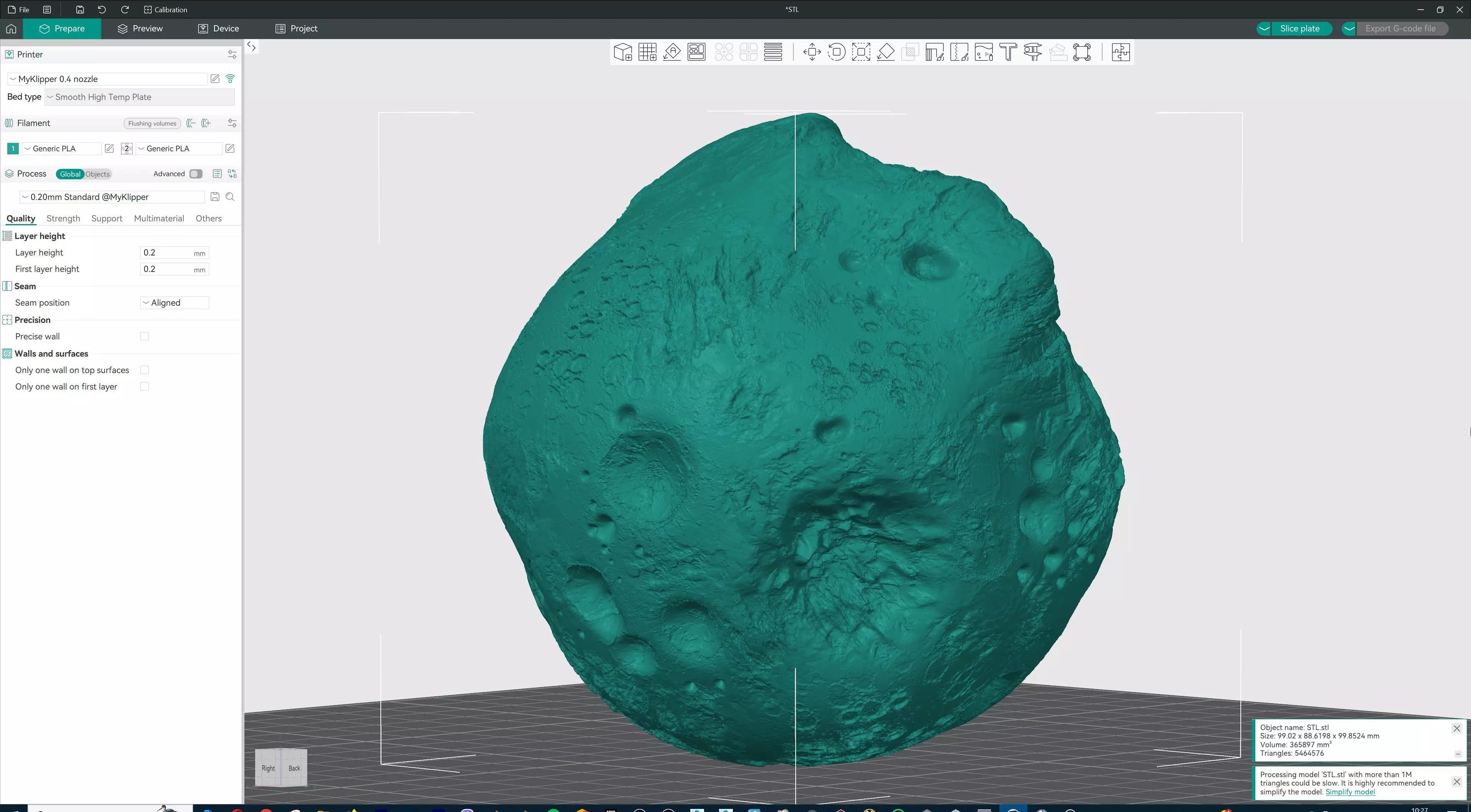 Realistic Asteroid Space Rock 3D print model_16