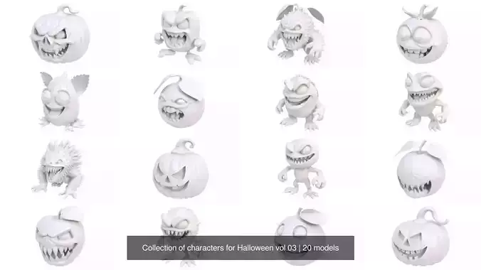 Collection of characters for Halloween vol 03