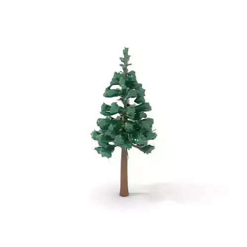 Evergreen Pine model pack Low-poly 3D model
