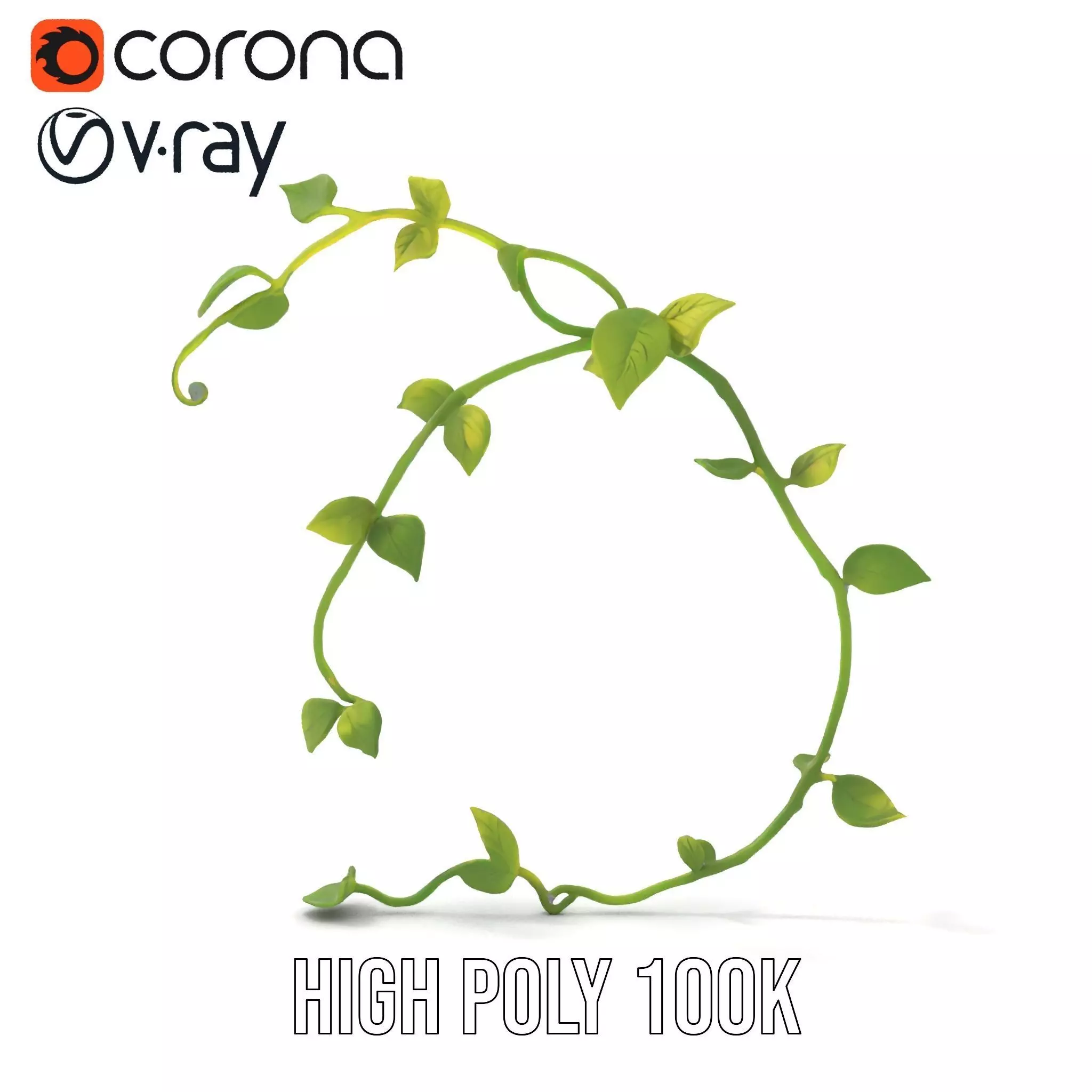 Vibrant Leafy Vine model pack Low-poly 3D model_26