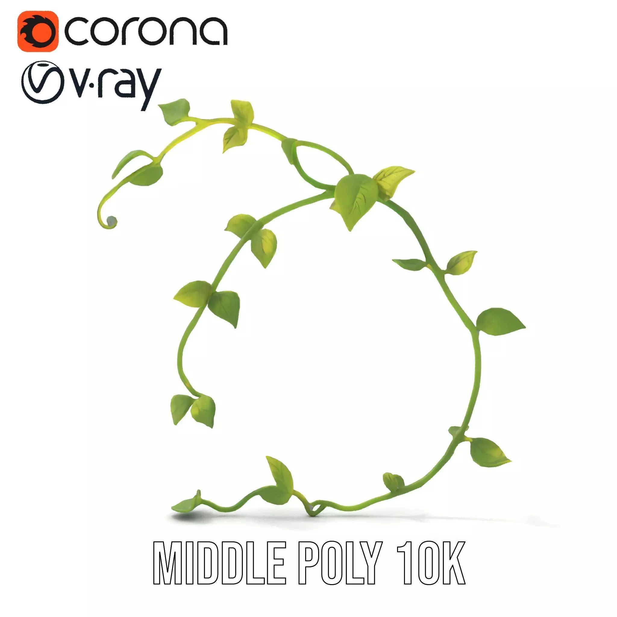 Vibrant Leafy Vine model pack Low-poly 3D model_27