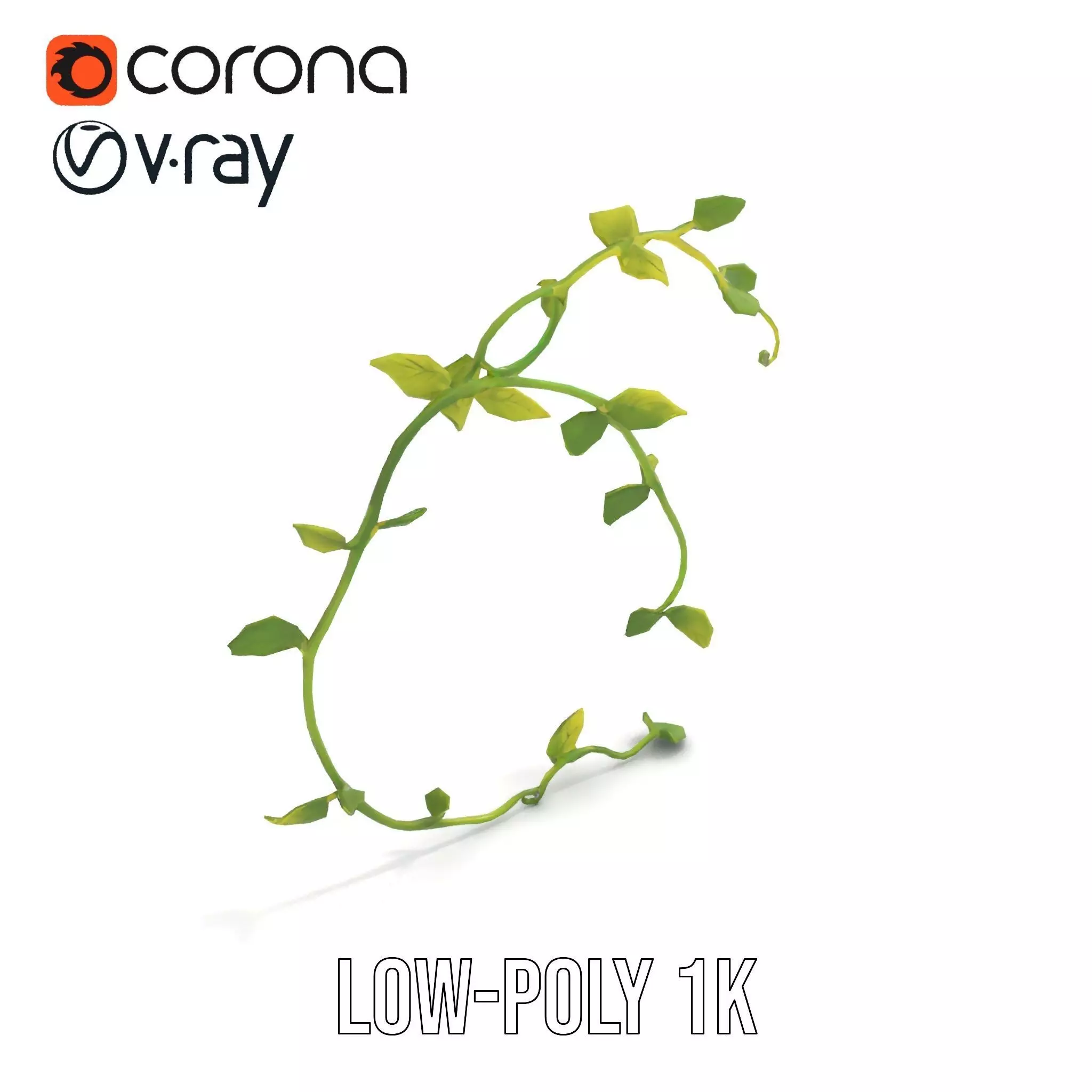 Vibrant Leafy Vine model pack Low-poly 3D model_20