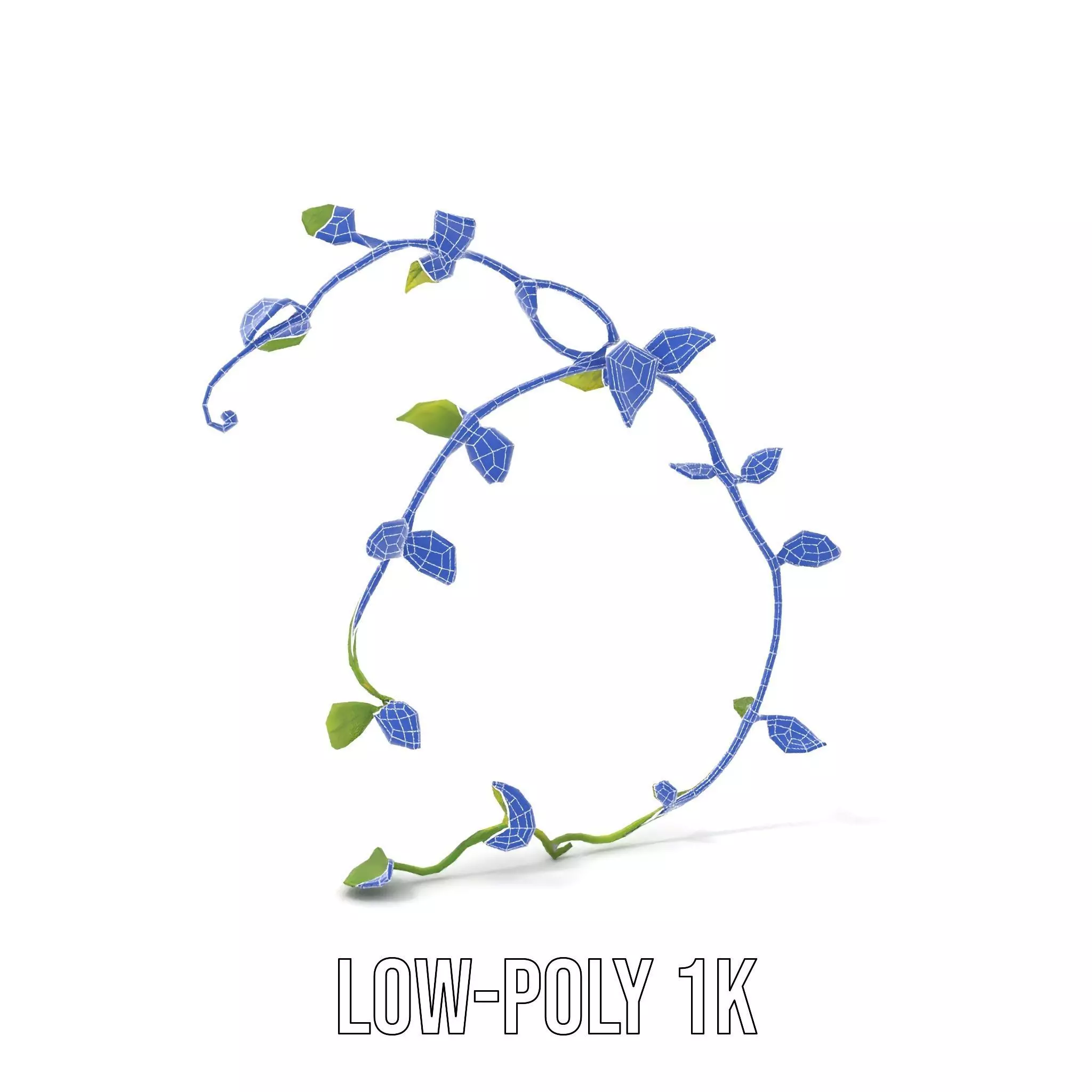 Vibrant Leafy Vine model pack Low-poly 3D model_23