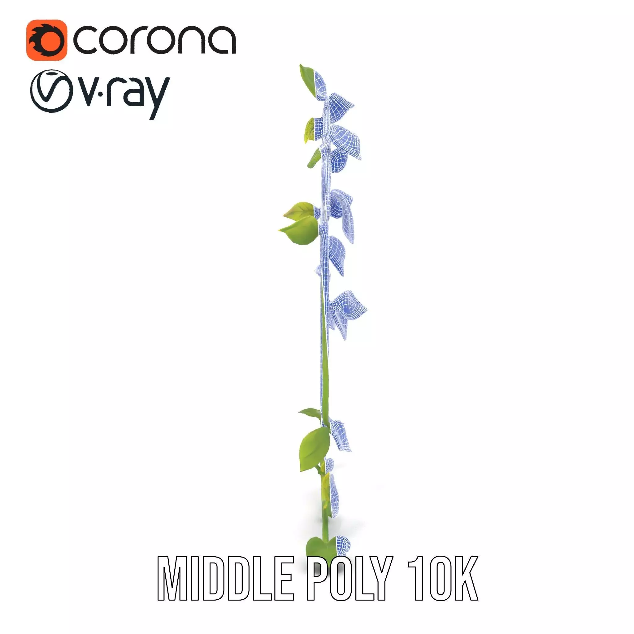 Vibrant Leafy Vine model pack Low-poly 3D model_22