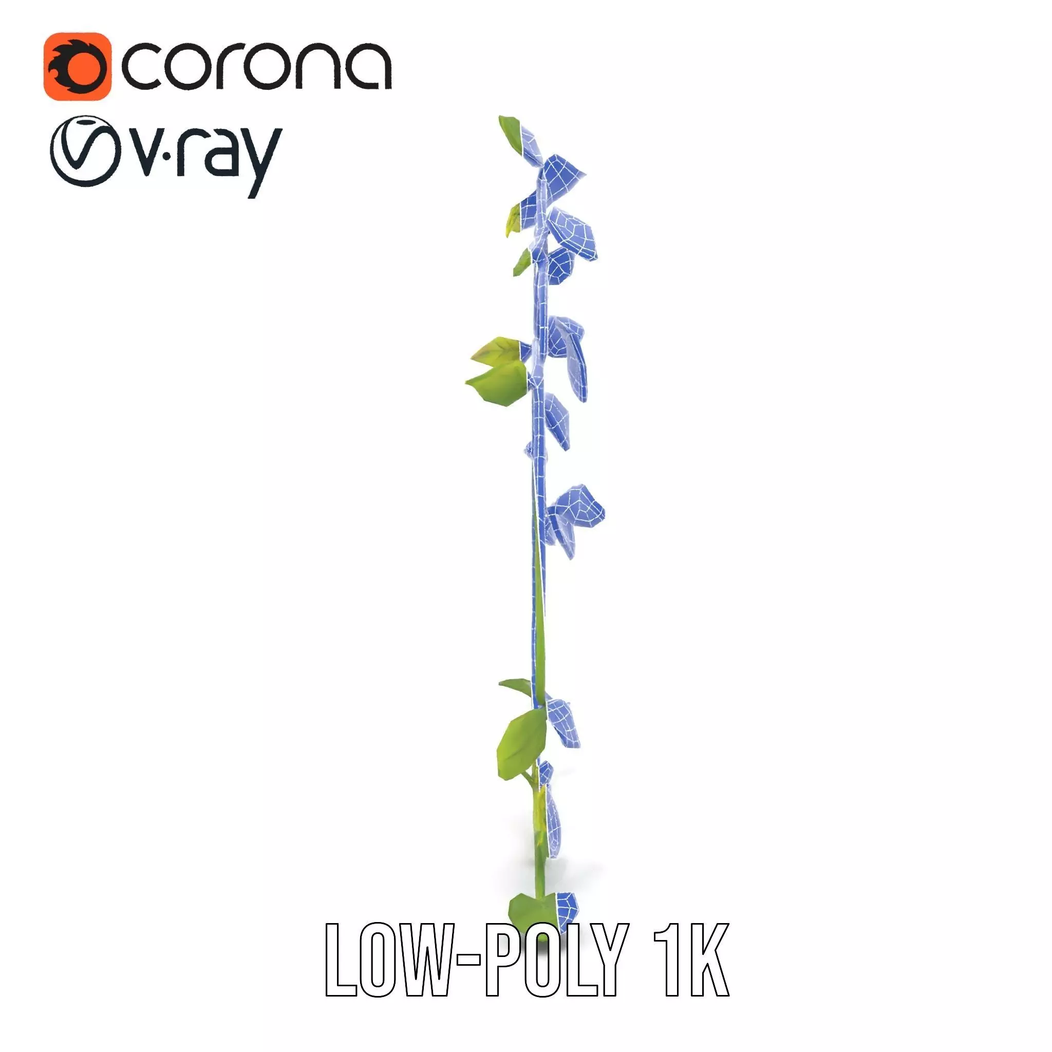 Vibrant Leafy Vine model pack Low-poly 3D model_30