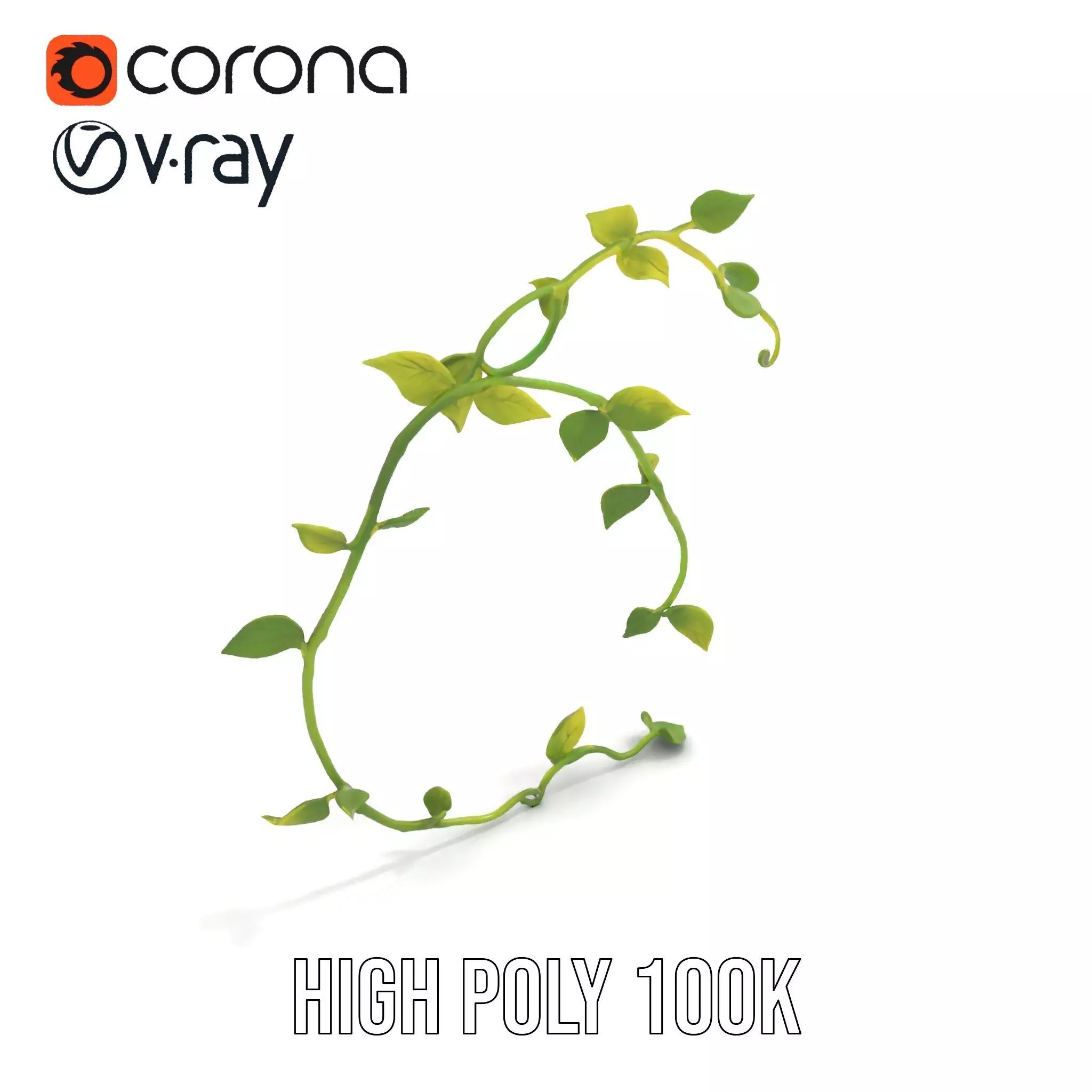 Vibrant Leafy Vine model pack Low-poly 3D model_15