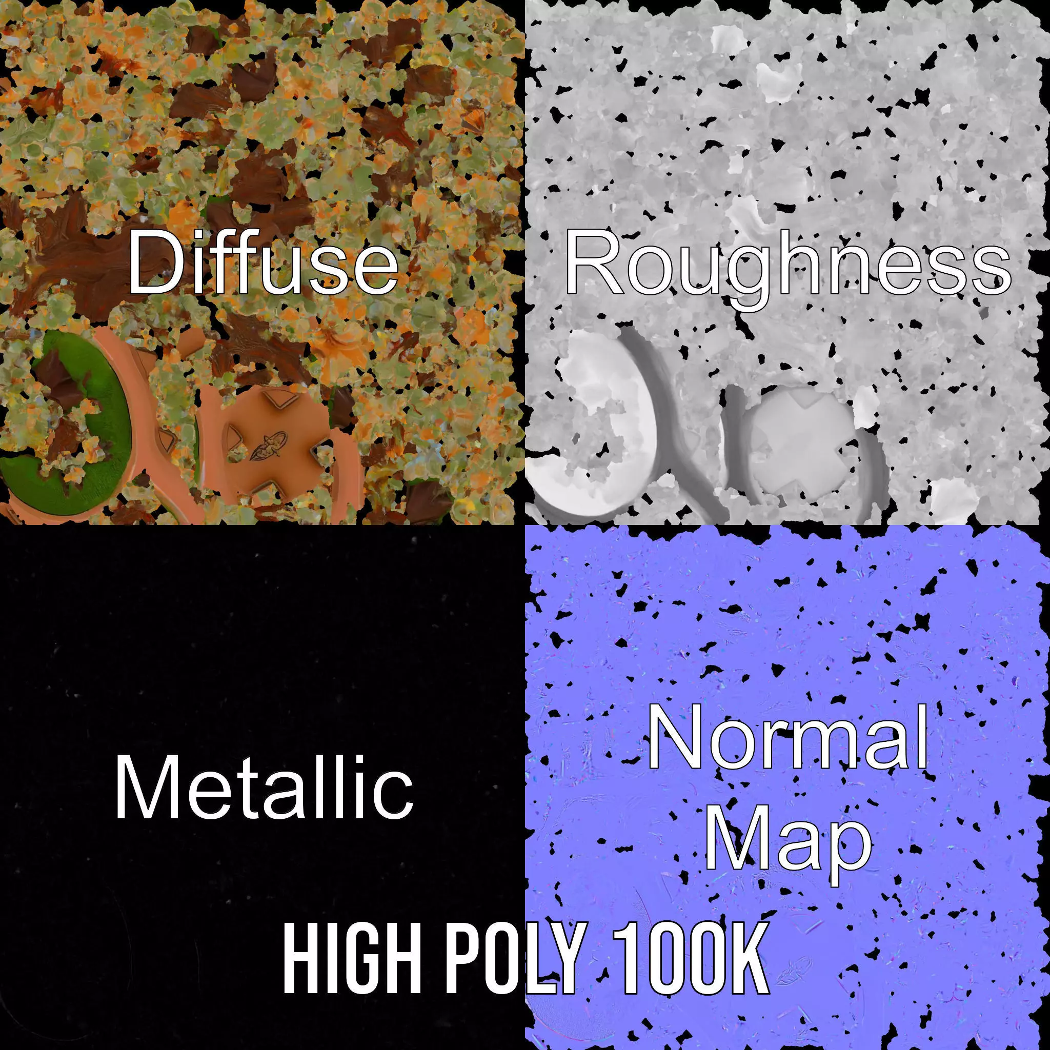 Realistic Bonsai Tree model pack Low-poly 3D model_3