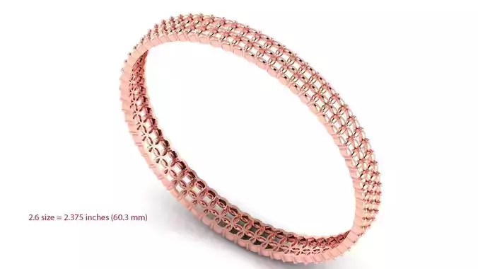 3RD SIZE Stylish 3D Bangles Unique Jewelry Designs for Women