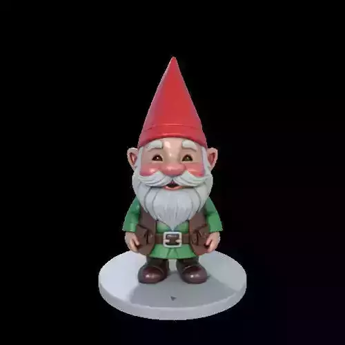 2240   Fairy Tale Gnome  Color  Full Body Figurine
