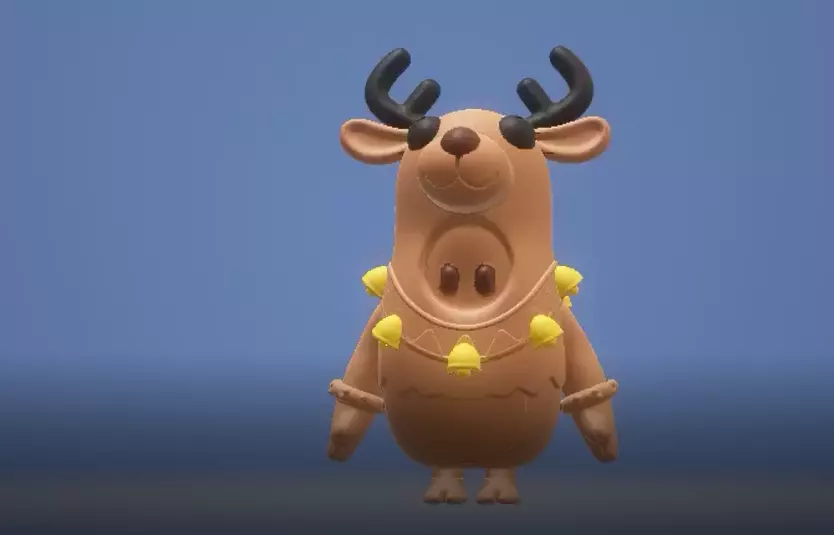 Porcelain Deer Clipart 3d printable model 3D print model