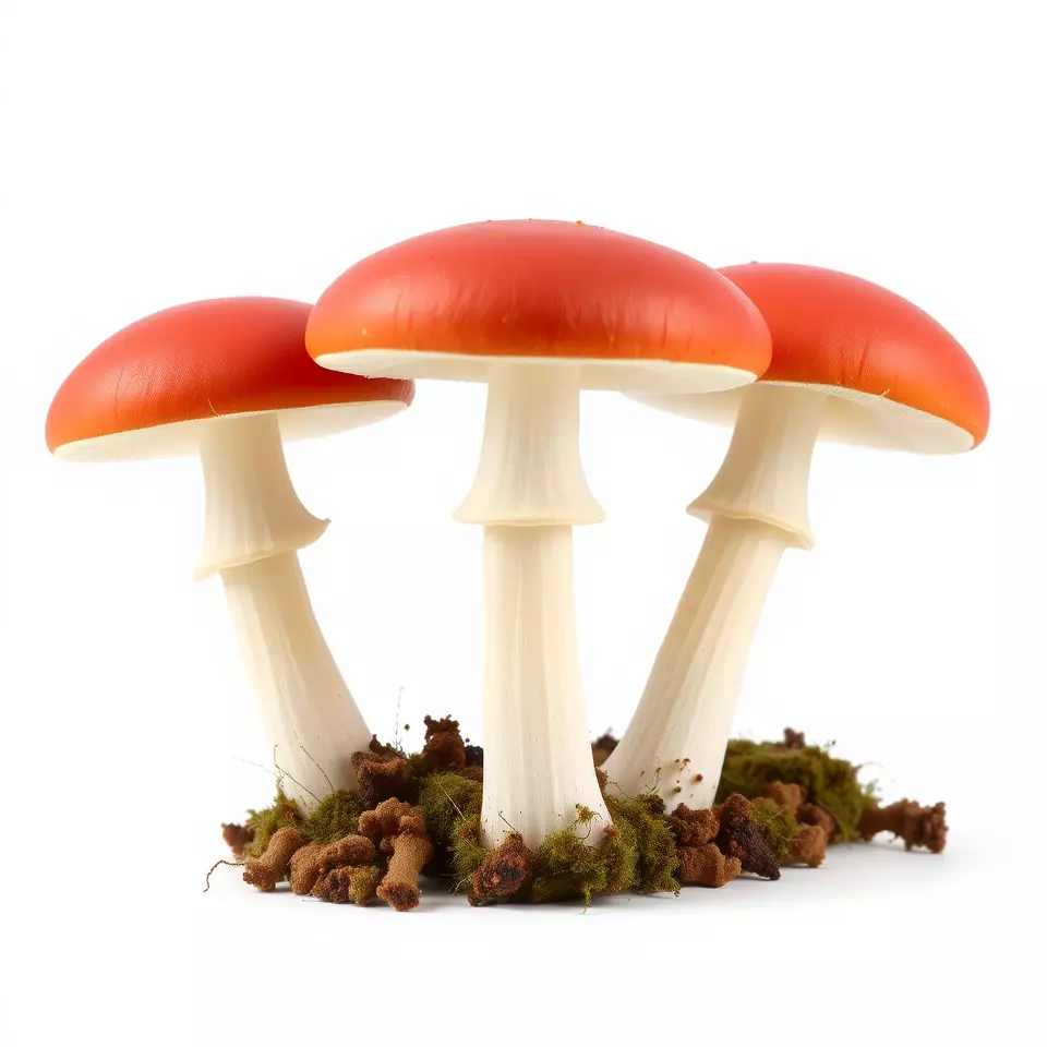 Vivid Amanita Mushrooms model pack Low-poly 3D model_2