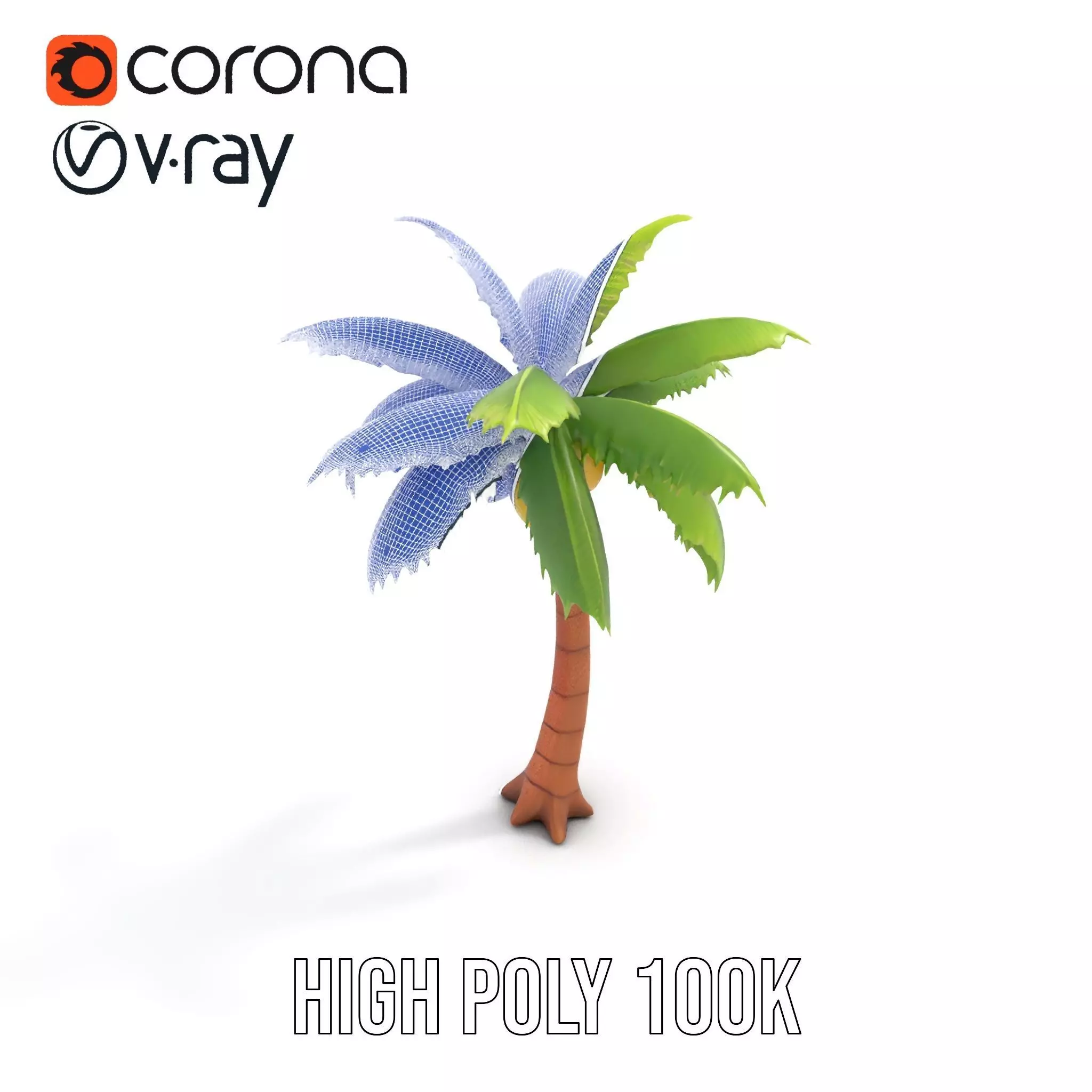 Tropical Palm Tree model pack Low-poly 3D model_29