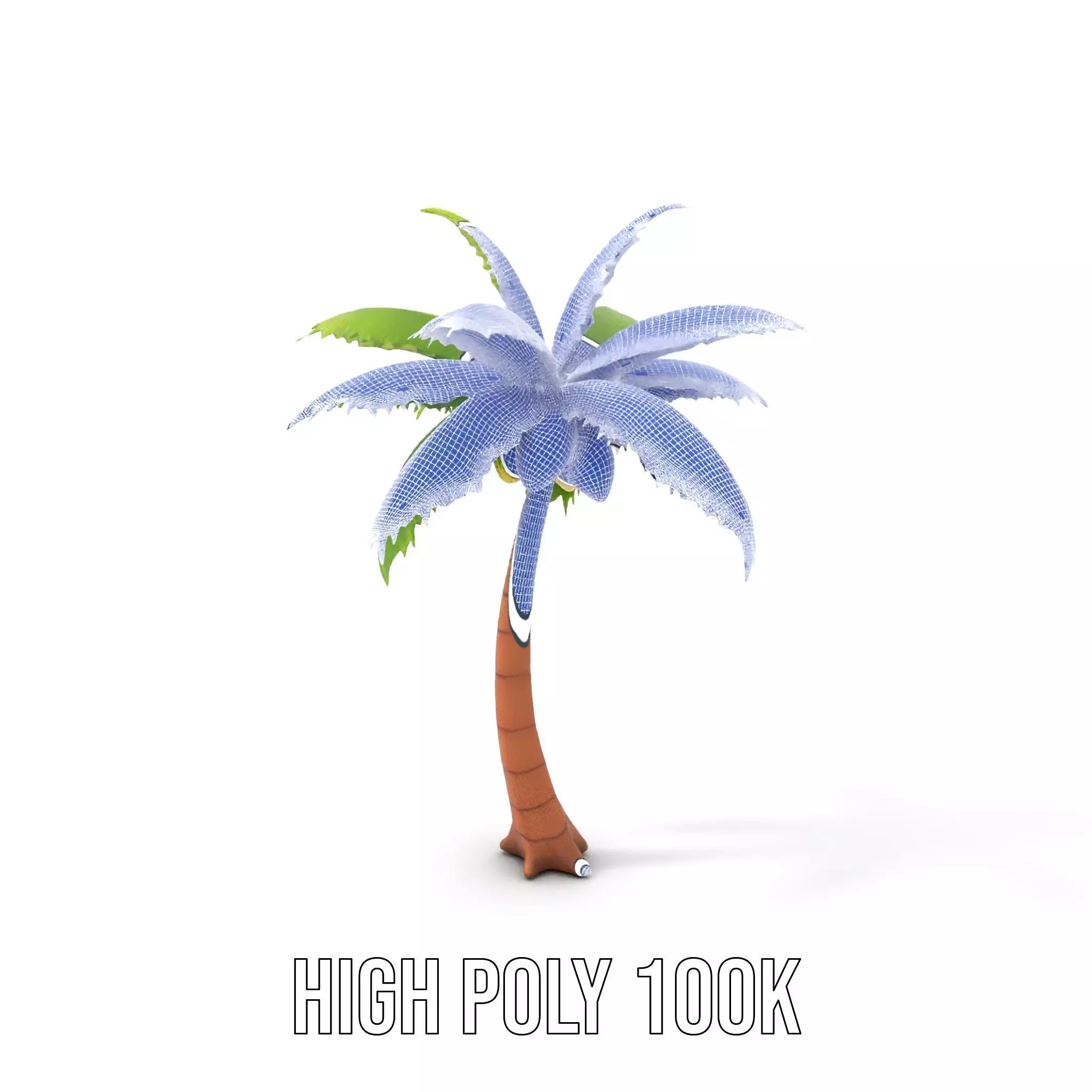 Tropical Palm Tree model pack Low-poly 3D model_4