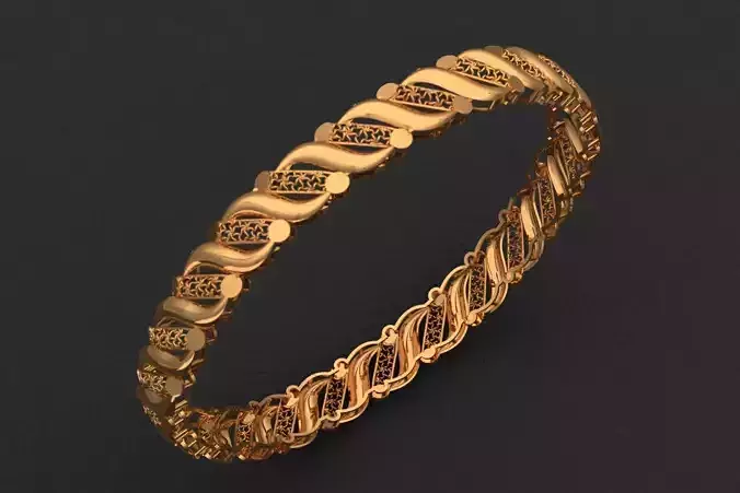 1501 Woven Spiral Bangle 61MM-9gm