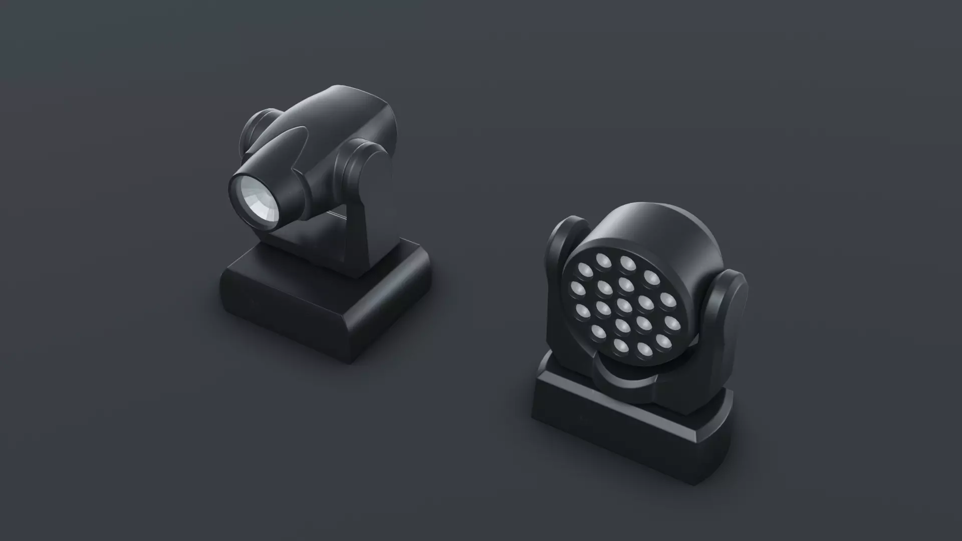 3D LED Wash model Low-poly 3D model_5